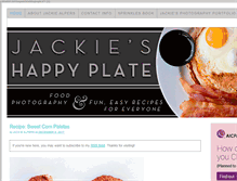 Tablet Screenshot of jackieshappyplate.com